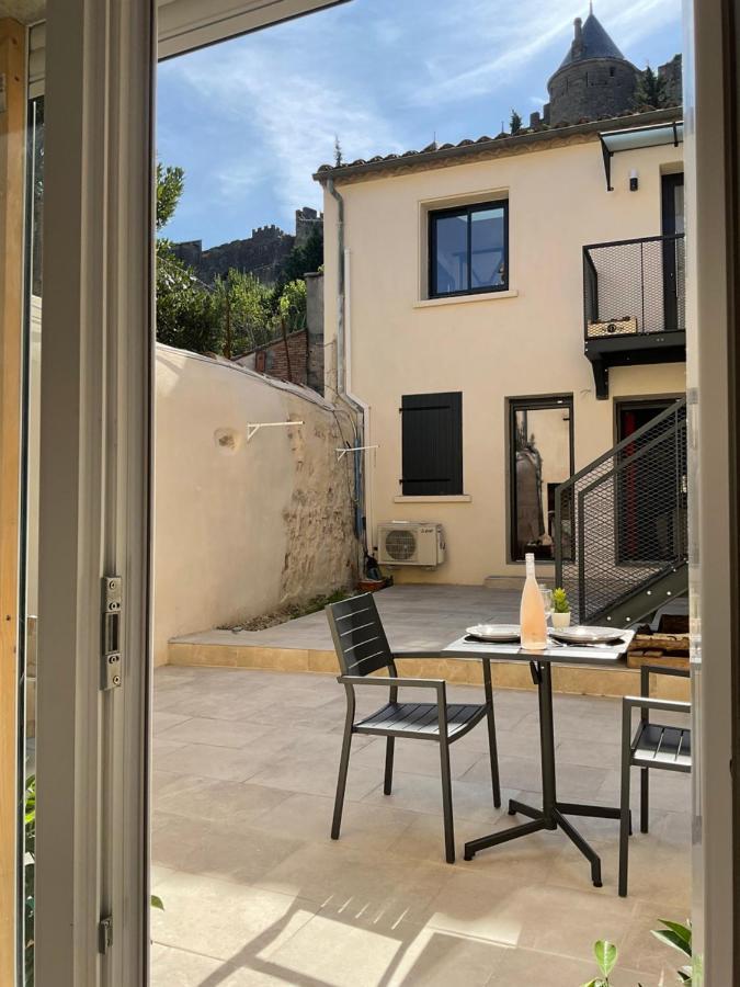 Ma Pierre A L'Edifice, Face A La Cite Vue Sublime, Studio Avec Terrasse Carcassonne Exterior foto