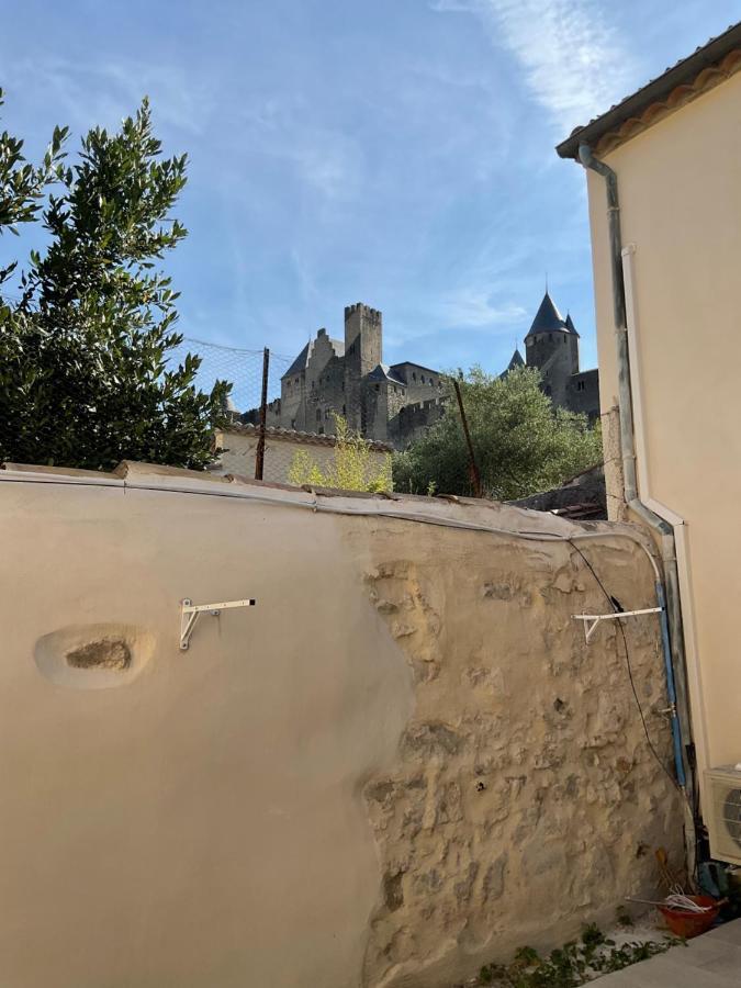 Ma Pierre A L'Edifice, Face A La Cite Vue Sublime, Studio Avec Terrasse Carcassonne Exterior foto